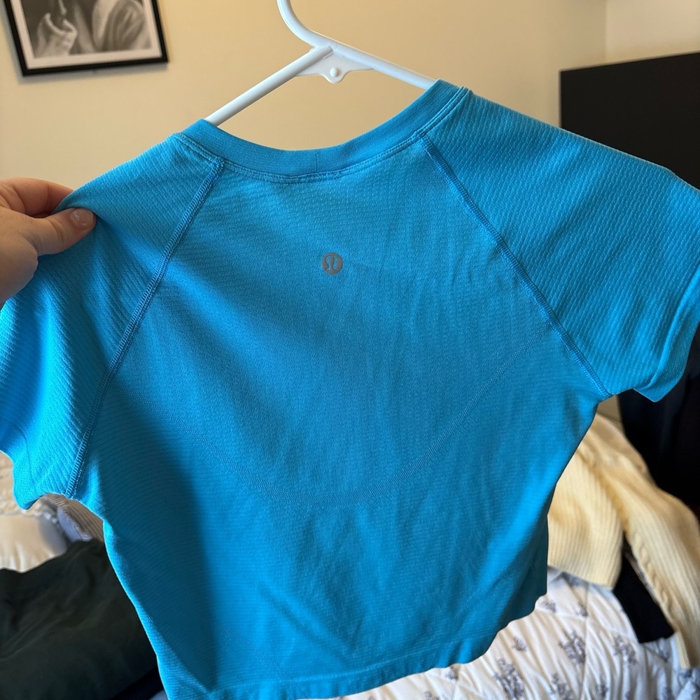 Lululemon Athletica Blue Muscle Tee View 2